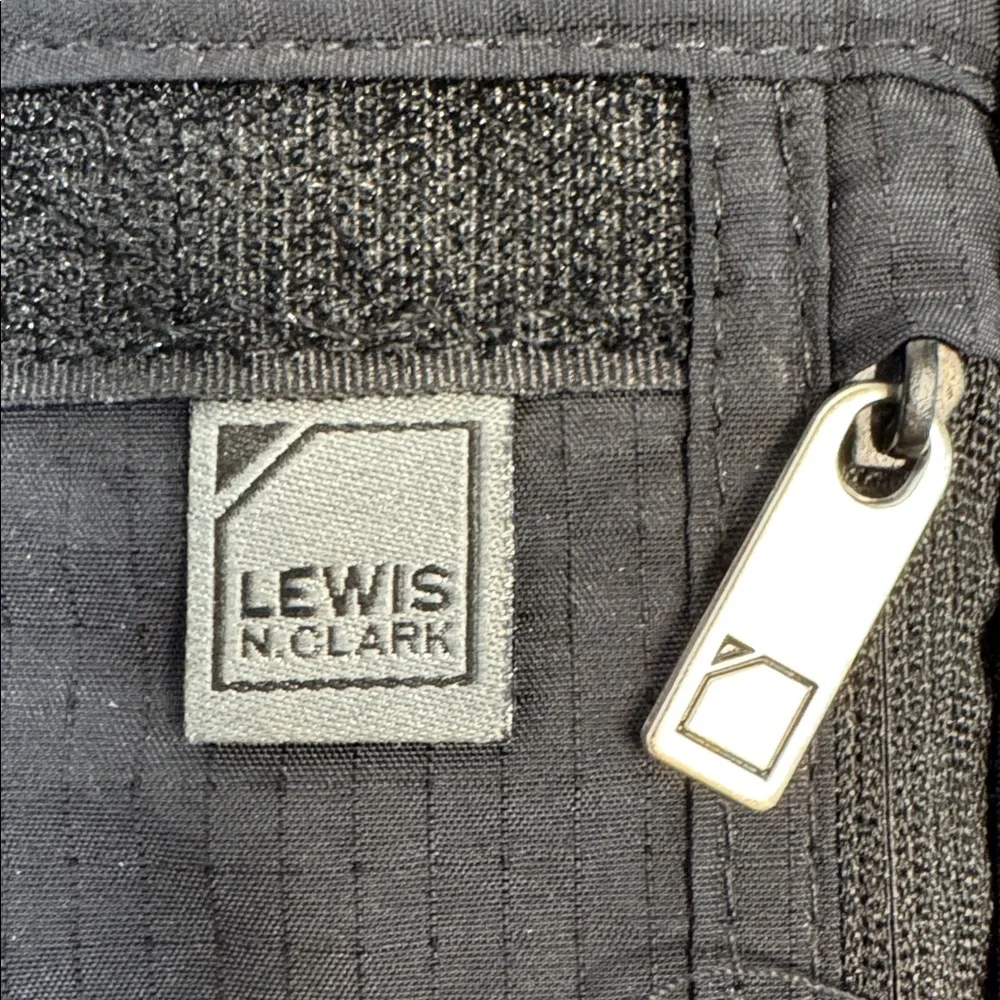 Lewis N. Clark - Black Crossbody Travel Pouch RFID certified
